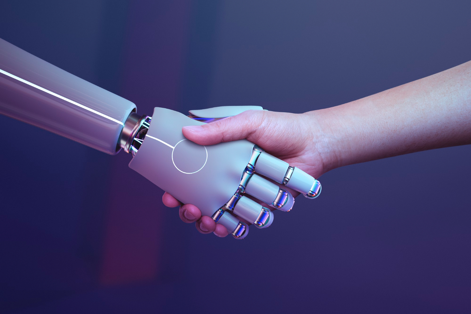 Handshake of robot and human